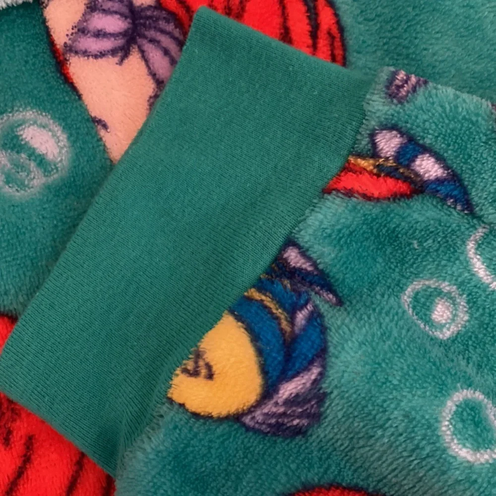 Disney Little Mermaid Fleece Pajama Set Size Large - Picture 9 of 11